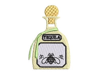 5 cm tequilaflaska, Margarita-tema, tequila-present, bartema, present, fiesta-tema, dekor, Chinco de mayo, värdinna-present, tequila-cocktailservett