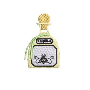 Tequila Bottle Embroidery File