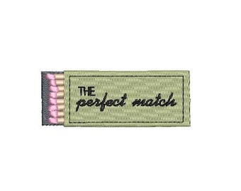 Den perfekta matchningen Matchbook-broderimappen