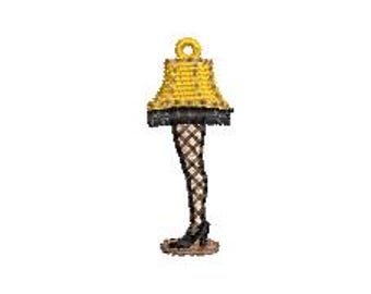 Mini broderimapp för benlampa med Loop Christmas Story-tema och presentidé