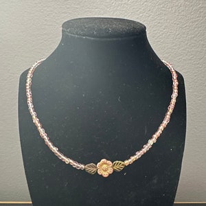 Beaded Flower Necklace