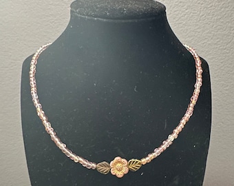 Beaded Flower Necklace