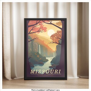 Missouri Travel Poster, Welcome to Missouri Poster, Missouri Vintage ...