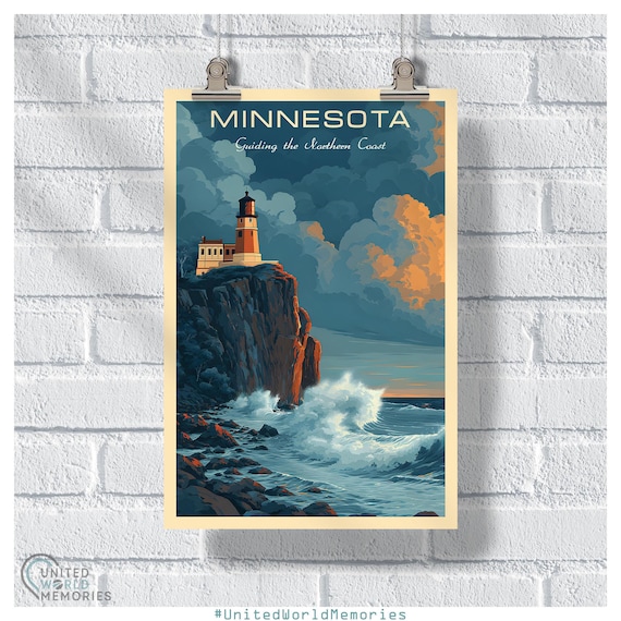 Minnesota Split Rock Lighthouse Poster - North Shore Wall Art