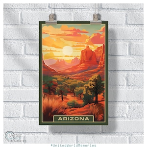 Sedona Spirit Arizona Poster, Arizona Travel Print