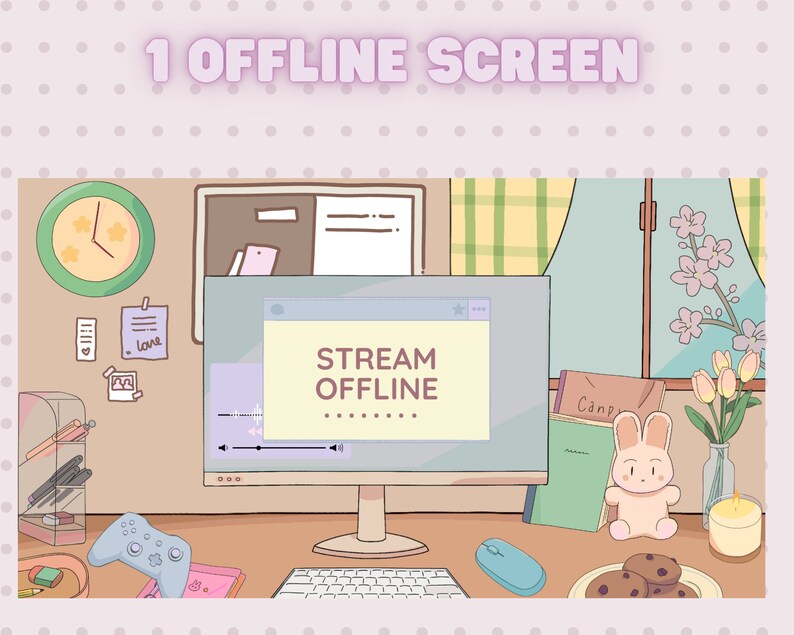 Cute Setup Animated Stream Overlay - Etsy