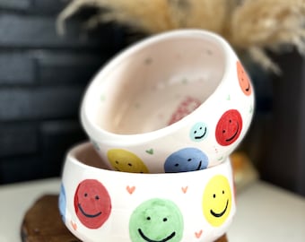 Smiling bowl, handmade bowl, ceramic bowl, ceramic, handmade ceramic bowl,
