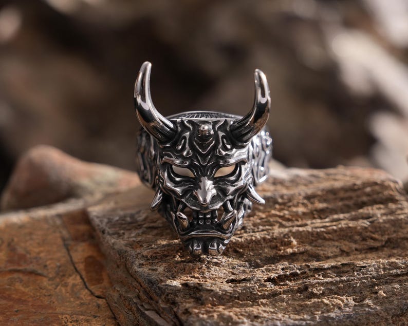 Hanya Devil Skull Demon Gothic Punk Fashion Jewelry Gifts Motorhead ...