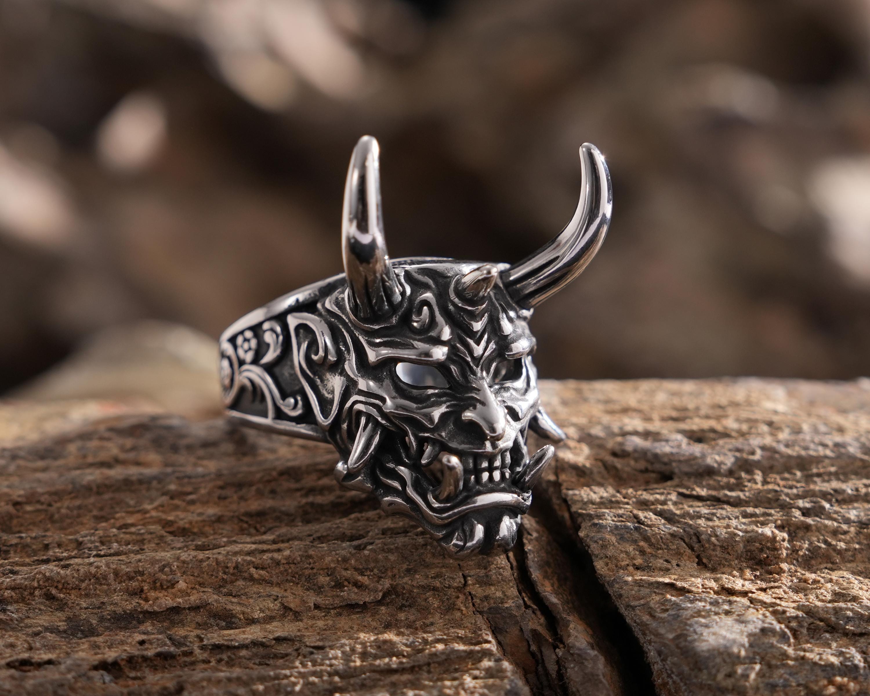Hanya Devil Skull Demon Gothic Punk Fashion Jewelry Gifts Motorhead ...