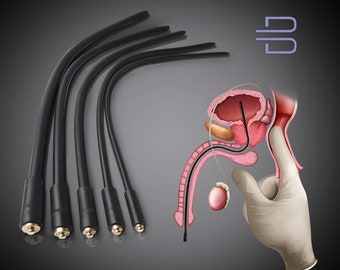 Männlicher Penis Ring Silikon Harnröhren Plug, elektrische G-Punkt Prostata Stimulation medizinische, E-Stim Harnröhren Sound Penis Plug, Männliches Spielzeug