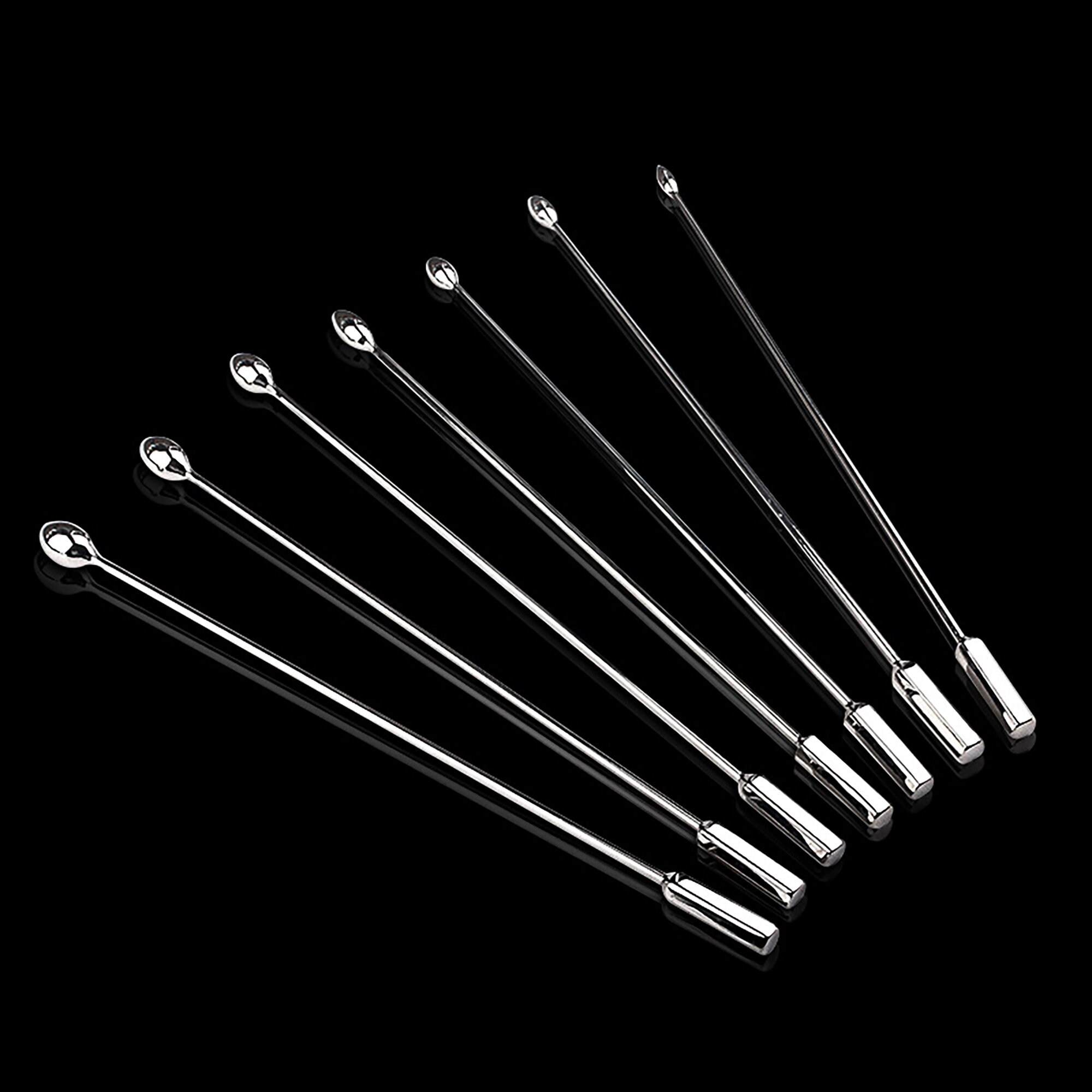 Steel Urethral Sounds of 7 Sizes,urethral Plugs,urethral Toy,penis
