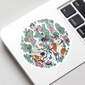 Stickers tigre d'eau