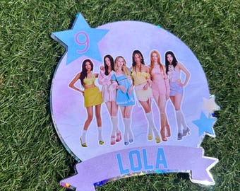 Katseye Cake Topper Personalised | Custom Name & Age | Katseye Birthday Cake Decoration | Idol Theme Party Decor | Fan Party Cake Topper
