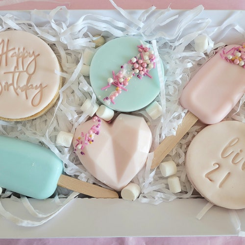Cakesicles Birthday Cakesicles Treat Box Personalised Etsy