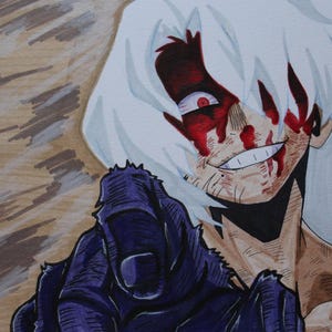 Tomura Shigaraki Traditional Art Print