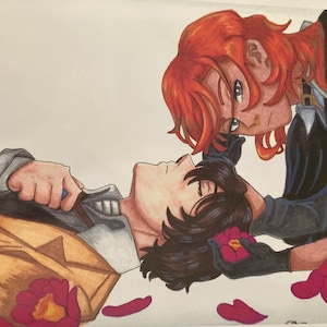 Soukoku | Chuuya and Dazai (Traditional art print)