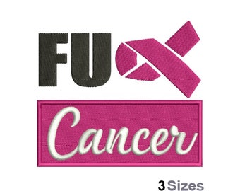 Fita rosa da conscientização - Desenho para bordado à máquina - 3 tamanhos, Padrão de bordado da fita da conscientização sobre o câncer de mama, Desenho de bordado da fita da esperança
