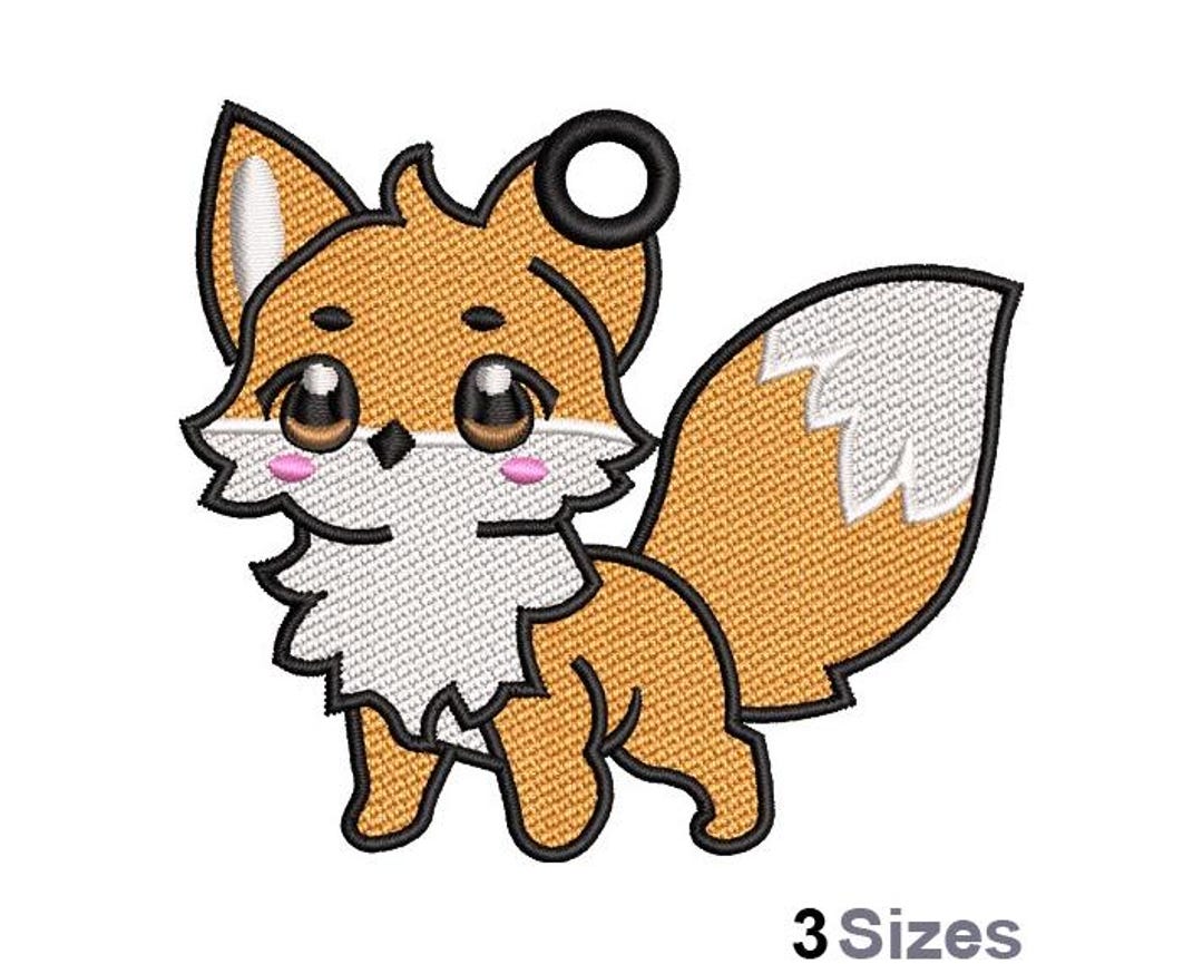 FSL Fox - Machine Embroidery Design - 3 Sizes, Freestanding Lace ...