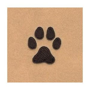Paw Print Machine Embroidery Design - Puppy Pawprint Embroidery Design, Dog Footprint Embroidery Pattern, Animal Track Embroidery Design