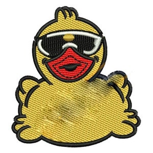 Duck Cartoon - Machine Embroidery Design, Duck Embroidery Pattern, Sunglasses Duck Embroidery Design