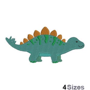 Stegosaurus - Machine Embroidery Design - 4 Sizes, Dinosaur Embroidery Pattern, Dino Embroidery Design