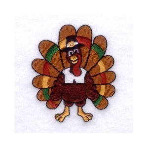 Thanksgiving Turkey - Machine Embroidery Design, Gobbler Embroidery Design, Turkey Embroidery Design