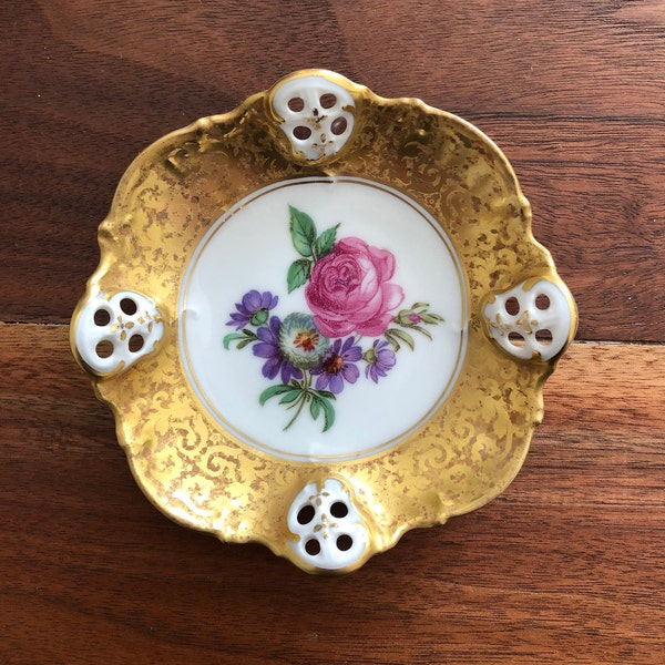 Vintage Rosenthal Moliere Alt Brabant Gold Trinket Dish - Germany - 1900s