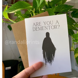 Are You A Dementor - Because You Take My Breathe Away, Valentines Day Card | Wizard Valentines Day Card