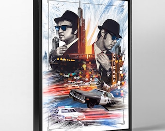 The Blues Brothers Canva Wall Art