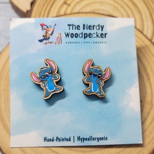STITCH Earrings | Hypoallergenic | Disney-Inspired Earrings | Stitch Gifts | Stitch Movie | Gifts for Girls | Disney Fans | Lilo & Stitch