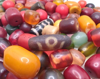 barnsteen kralen vintage 100 kralen voor misbaha of sieraden 231 gram