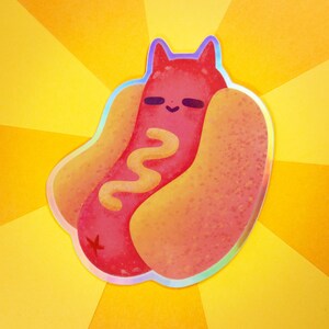 Holografischer Sticker ~Good Hot Dog~