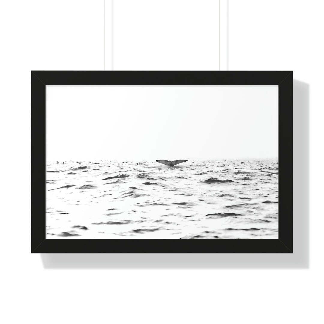 Ocean Wall Art Black and White Nautical Wall Art Calm Wall Art Etsy