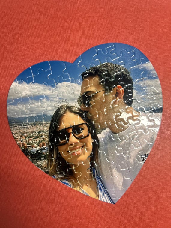 Custom Photo Heart Puzzle: Personalized Picture Puzzle Gift