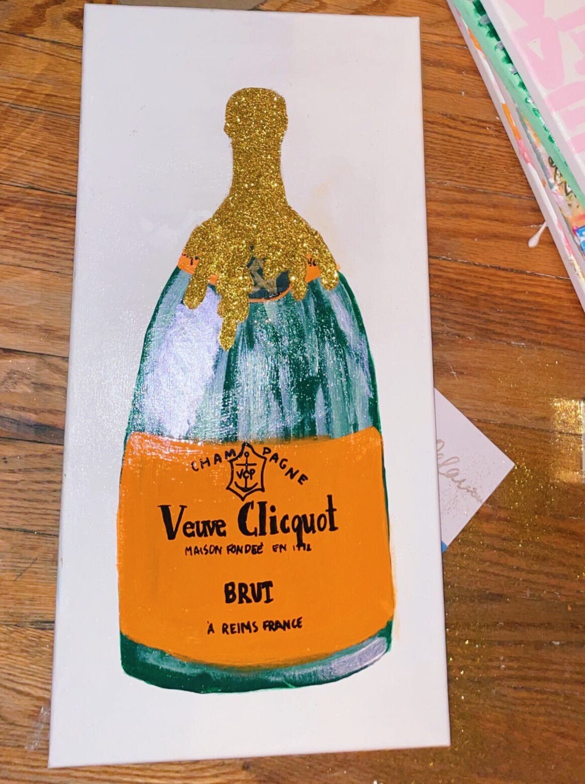 40x12 Veuve Clicquot Champagne Painting