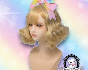 Pastel Neon Ribbon Hairbow KC