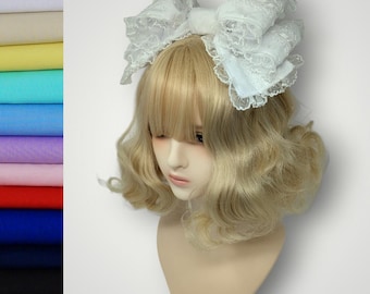 Dotty Tulle Wired Headbow KC - White Trim