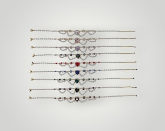 Antoinette Heart Necklace - 9 Colors