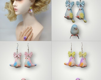 Sweet Bird Earrings and Ring Set