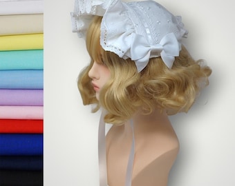 Fabric Soft Bonnet - White Trim