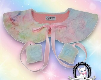 Rainbow Fur Collar