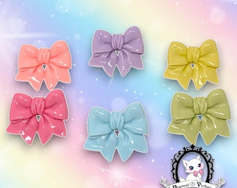 JUMBO Pastel Bow Charm Ring