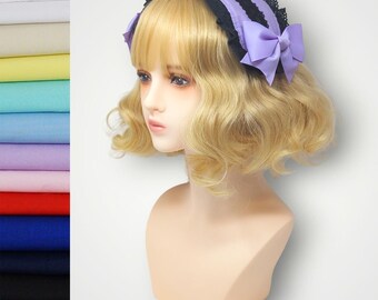Old School Lolita Headdress - Black Trim