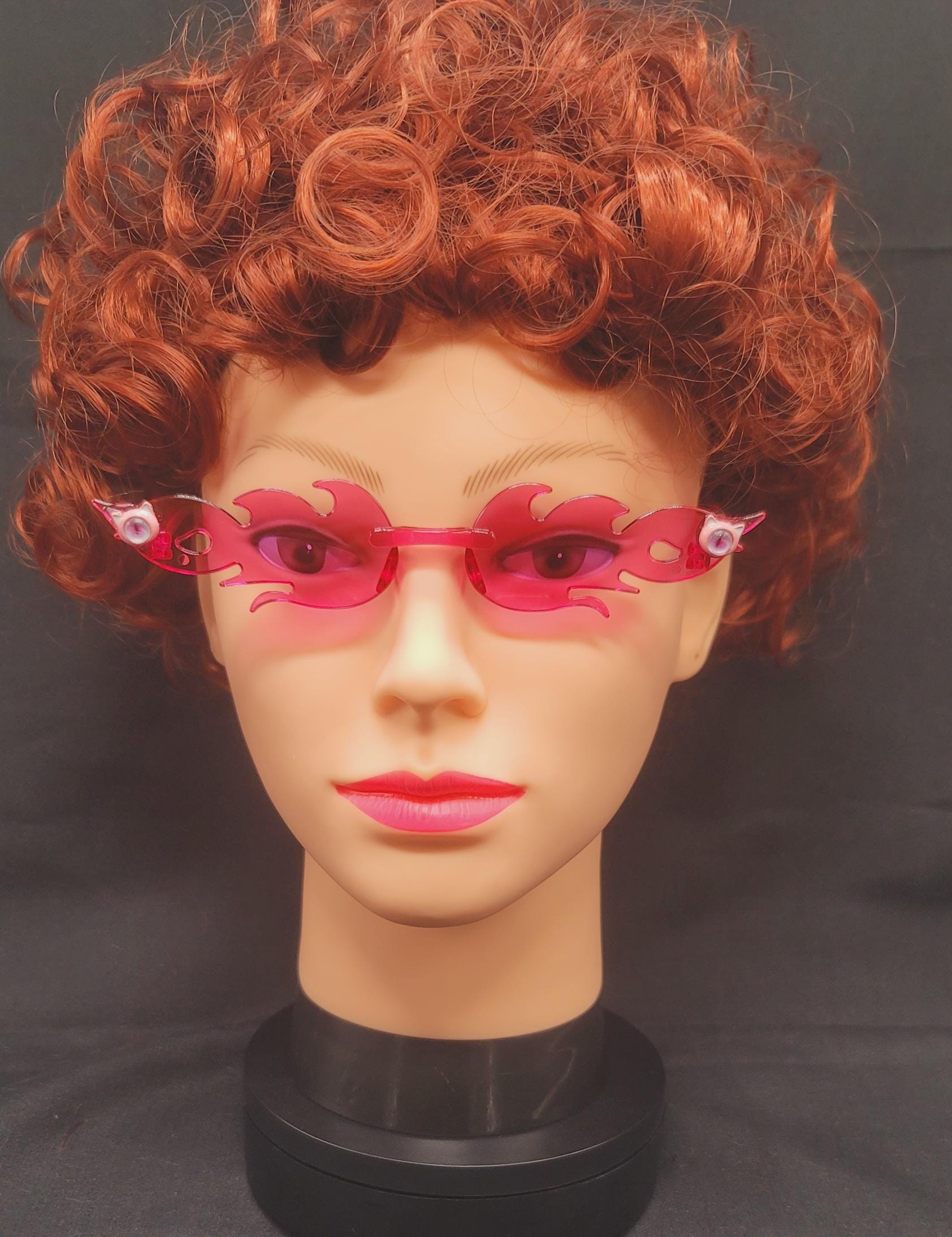 Pink Flame Sunglasses: Alien Charm Goobers - Etsy