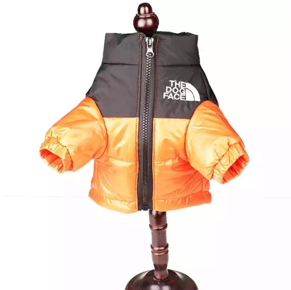 north face dog coat