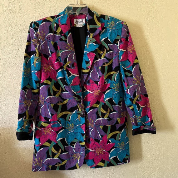 Vintage Oversized Rafaella Linen Blend Jacket - image 1