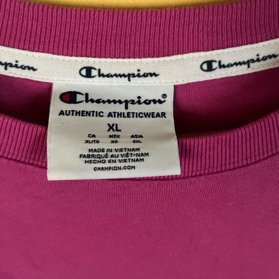 Champion Pink and White Cropped off sweatshirt! - image 5