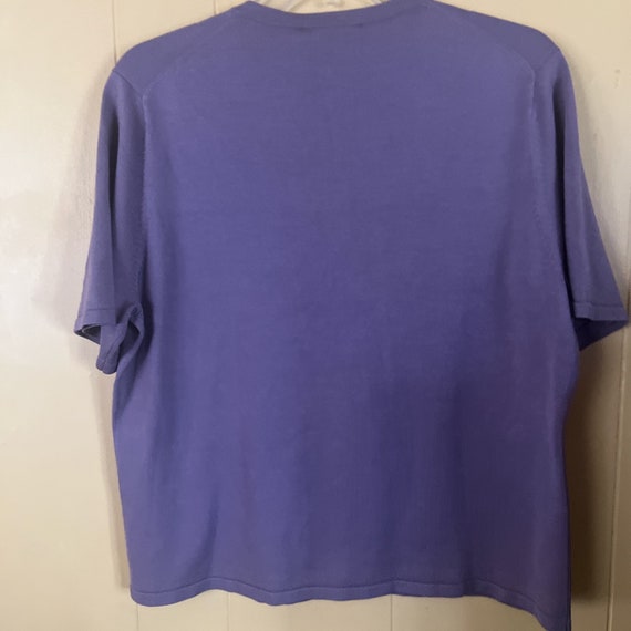 Pendleton Silk Blend Lightweight Lavender Short S… - image 5