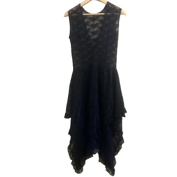 chinese dress ladies Lace Asymmetrical Slip Dress M main image 0