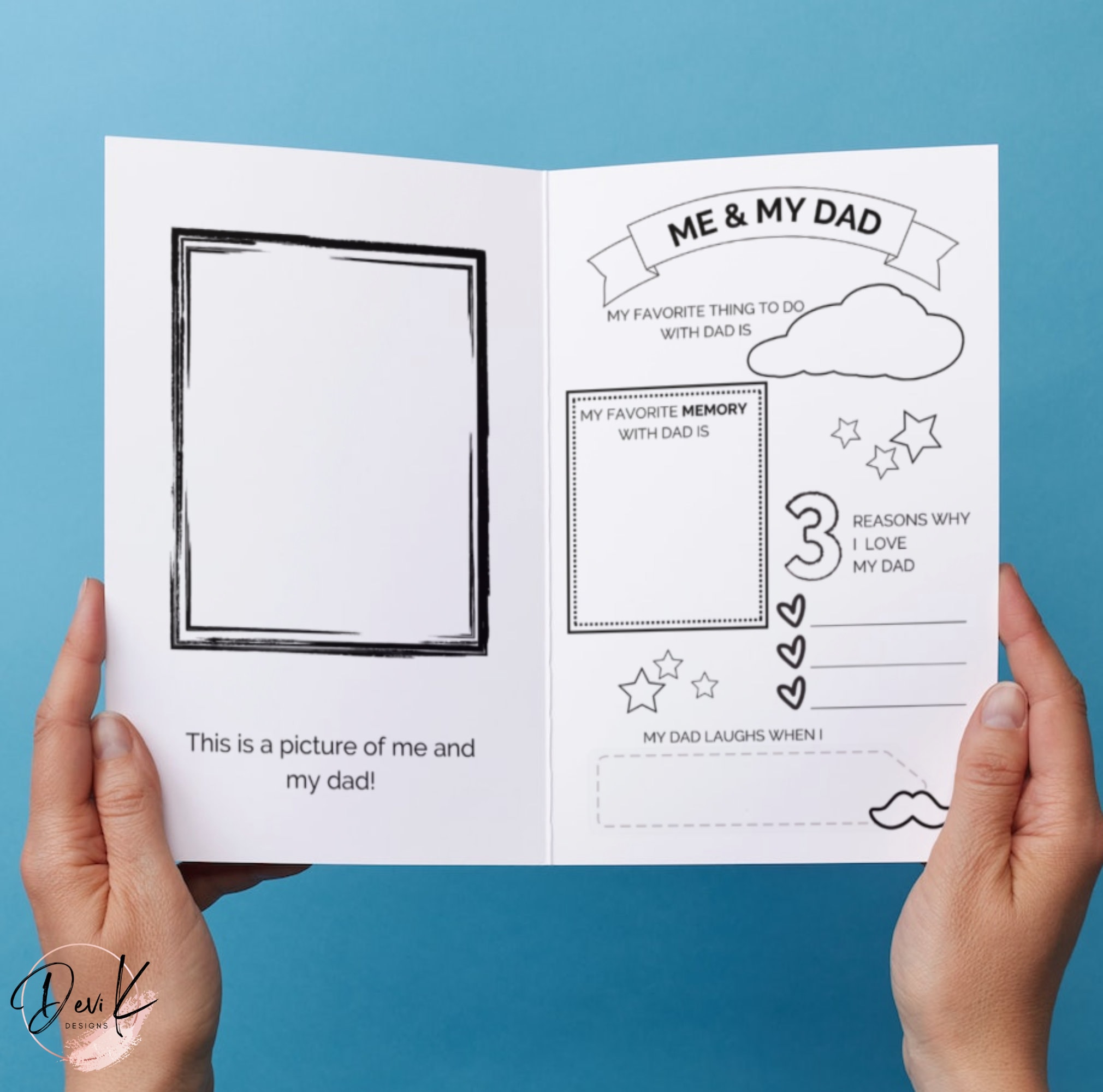 World's Best Dadall About Dad Printable Book for - Etsy